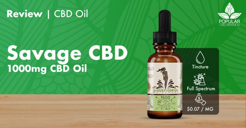 Savage CBD Tincture