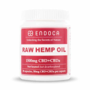 Endoca RAW Hemp Oil Capsules 1500mg