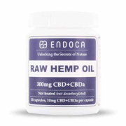 Endoca RAW Hemp Oil Capsules 300mg