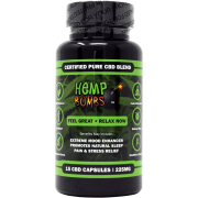 Hemp Bombs 15 Count CBD Capsules 225mg